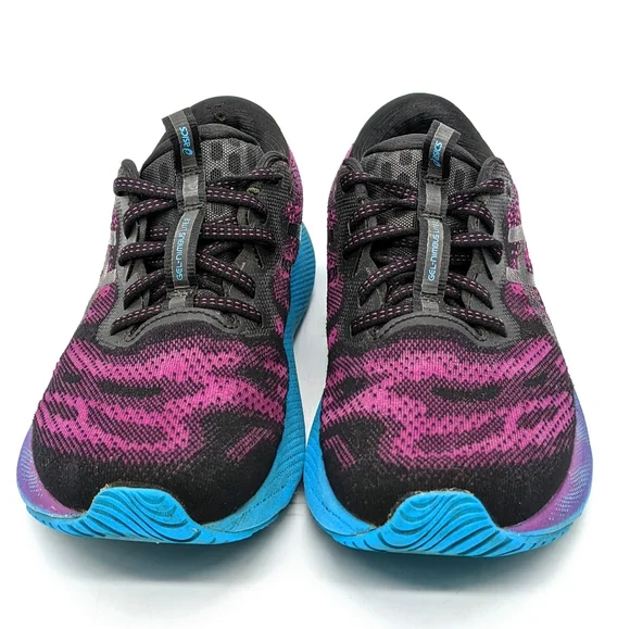Asics Gel Nimbus Lite 2 Running Shoes Black Purple Blue Women"s Size 9 - Picture 2 of 6